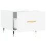 Mesa de centro 2 uds madera ingeniería blanco brillo 50x50x40cm de vidaXL, Mesas de centro - Ref: Foro24-829353, Precio: 72,1...