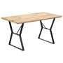 Solid mango wood dining table 140x80x76 cm by vidaXL, Kitchen and dining tables - Ref: Foro24-247947, Price: 253,94 €, Discou...