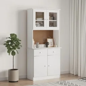 Aparador alto ALTA madera maciza de pino blanco 77x35x165 cm von vidaXL, Sideboards - Ref: Foro24-3187774, Preis: 243,32 €, R...