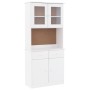 Aparador alto ALTA madera maciza de pino blanco 77x35x165 cm de vidaXL, Aparadores - Ref: Foro24-3187774, Precio: 243,27 €, D...