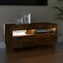 TV-Schrank mit LED-Leuchten, Farbe Eiche geräuchert, 80 x 35 x 40 cm von vidaXL, TV-Möbel - Ref: Foro24-815723, Preis: 52,37 ...
