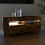 TV-Schrank mit LED-Leuchten, Farbe Eiche geräuchert, 80 x 35 x 40 cm von vidaXL, TV-Möbel - Ref: Foro24-815723, Preis: 53,75 ...