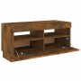 TV-Schrank mit LED-Leuchten, Farbe Eiche geräuchert, 80 x 35 x 40 cm von vidaXL, TV-Möbel - Ref: Foro24-815723, Preis: 53,75 ...