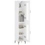 Aparador alto madera contrachapada blanco 34,5x34x180 cm de vidaXL, Aparadores - Ref: Foro24-3199425, Precio: 110,58 €, Descu...