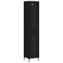 Aparador de madera contrachapada negro 34,5x34x180 cm de vidaXL, Aparadores - Ref: Foro24-3199426, Precio: 105,88 €, Descuent...