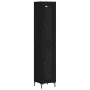 Aparador de madera contrachapada negro 34,5x34x180 cm de vidaXL, Aparadores - Ref: Foro24-3199426, Precio: 104,67 €, Descuent...