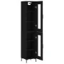 Aparador de madera contrachapada negro 34,5x34x180 cm de vidaXL, Aparadores - Ref: Foro24-3199426, Precio: 104,67 €, Descuent...