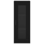 Aparador de madera contrachapada negro 34,5x34x180 cm de vidaXL, Aparadores - Ref: Foro24-3199426, Precio: 105,88 €, Descuent...