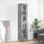 Concrete gray plywood sideboard 34.5x34x180 cm by vidaXL, Sideboards - Ref: Foro24-3199429, Price: 104,62 €, Discount: %