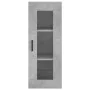 Aparador de madera contrachapada gris hormigón 34,5x34x180 cm de vidaXL, Aparadores - Ref: Foro24-3199429, Precio: 103,35 €, ...