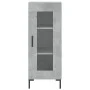 Aparador de madera contrachapada gris hormigón 34,5x34x180 cm de vidaXL, Aparadores - Ref: Foro24-3199429, Precio: 103,35 €, ...