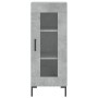 Aparador de madera contrachapada gris hormigón 34,5x34x180 cm de vidaXL, Aparadores - Ref: Foro24-3199429, Precio: 104,62 €, ...