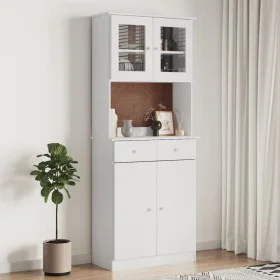 Aparador alto ALTA madera maciza de pino blanco 77x35x188 cm von vidaXL, Sideboards - Ref: Foro24-3187776, Preis: 244,18 €, R...