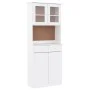 Aparador alto ALTA madera maciza de pino blanco 77x35x188 cm de vidaXL, Aparadores - Ref: Foro24-3187776, Precio: 243,92 €, D...