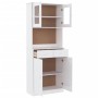 Aparador alto ALTA madera maciza de pino blanco 77x35x188 cm de vidaXL, Aparadores - Ref: Foro24-3187776, Precio: 248,00 €, D...