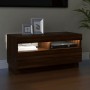 TV-Möbel mit LED-Leuchten, braune Eiche, Farbe 80x35x40 cm von vidaXL, TV-Möbel - Ref: Foro24-815725, Preis: 54,27 €, Rabatt: %
