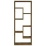 Smoked oak engineered wood wall shelf 36x16x90 cm by vidaXL, Shelves and shelves - Ref: Foro24-815846, Price: 35,24 €, Discou...