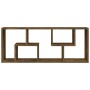 Smoked oak engineered wood wall shelf 36x16x90 cm by vidaXL, Shelves and shelves - Ref: Foro24-815846, Price: 34,50 €, Discou...