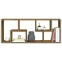 Smoked oak engineered wood wall shelf 36x16x90 cm by vidaXL, Shelves and shelves - Ref: Foro24-815846, Price: 35,24 €, Discou...