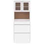 Tall solid white pine highboard 77x35x188 cm by vidaXL, Sideboards - Ref: Foro24-3187778, Price: 259,79 €, Discount: %