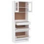Aparador alto ALTA madera maciza de pino blanco 77x35x188 cm de vidaXL, Aparadores - Ref: Foro24-3187778, Precio: 260,22 €, D...