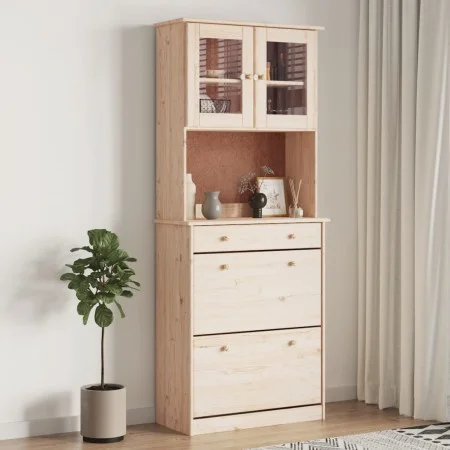 ALTA hohes Sideboard aus massivem Kiefernholz 77x35x188 cm von vidaXL, Sideboards - Ref: Foro24-3187777, Preis: 251,76 €, Rab...