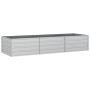 Silver galvanized steel flower bed 240x80x45 cm by vidaXL, Pots and planters - Ref: Foro24-316888, Price: 57,78 €, Discount: %