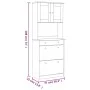ALTA hohes Sideboard aus massivem Kiefernholz 77x35x188 cm von vidaXL, Sideboards - Ref: Foro24-3187777, Preis: 251,76 €, Rab...