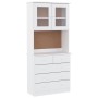 ALTA hohes Sideboard aus massivem weißem Kiefernholz 77x35x165 cm von vidaXL, Sideboards - Ref: Foro24-3187780, Preis: 258,46...