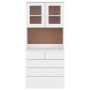 ALTA tall sideboard solid white pine wood 77x35x165 cm by vidaXL, Sideboards - Ref: Foro24-3187780, Price: 258,93 €, Discount: %