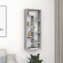 Sonoma gray engineered wood wall shelf 36x16x90cm by vidaXL, Shelves and shelves - Ref: Foro24-815847, Price: 32,16 €, Discou...