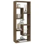 Oak brown engineered wood wall shelf 36x16x90 cm by vidaXL, Shelves and shelves - Ref: Foro24-815848, Price: 33,37 €, Discoun...