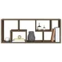 Oak brown engineered wood wall shelf 36x16x90 cm by vidaXL, Shelves and shelves - Ref: Foro24-815848, Price: 33,37 €, Discoun...