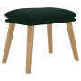 Dark green velvet footrest 45x29.5x35 cm by vidaXL, Ottomans - Ref: Foro24-341437, Price: 36,32 €, Discount: %