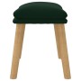 Dark green velvet footrest 45x29.5x35 cm by vidaXL, Ottomans - Ref: Foro24-341437, Price: 36,32 €, Discount: %