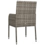 Sillas de jardín con cojines 4 unidades ratán sintético gris de vidaXL, Sillas de jardín - Ref: Foro24-319888, Precio: 217,41...