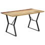 Solid recycled wood dining table 140x80x76 cm by vidaXL, Kitchen and dining tables - Ref: Foro24-247948, Price: 219,37 €, Dis...