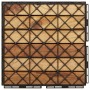 Terrassenplatten 10 Stück aus massivem Teakholz mit vertikalem Muster von vidaXL, Böden und Teppiche - Ref: Foro24-319981, Pr...