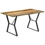 Massivholz-Esstisch aus recyceltem Holz 140x80x76 cm von vidaXL, Küchen- und Esstische - Ref: Foro24-247948, Preis: 219,37 €,...