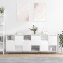 3 Stk. Sideboards aus Holzwerkstoff weiß von vidaXL, Sideboards - Ref: Foro24-3190141, Preis: 174,06 €, Rabatt: %