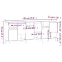 3 Stk. Sideboards aus Holzwerkstoff weiß von vidaXL, Sideboards - Ref: Foro24-3190141, Preis: 172,47 €, Rabatt: %