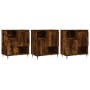 Aparadores 3 uds madera contrachapada roble ahumado by vidaXL, Sideboards - Ref: Foro24-3190146, Price: 185,96 €, Discount: %