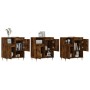 Aparadores 3 uds madera contrachapada roble ahumado by vidaXL, Sideboards - Ref: Foro24-3190146, Price: 185,96 €, Discount: %