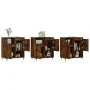 Aparadores 3 uds madera contrachapada roble ahumado de vidaXL, Aparadores - Ref: Foro24-3190146, Precio: 183,44 €, Descuento: %