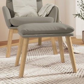 Hellgrauer Samt-Fußhocker 45x29,5x35 cm von vidaXL, Osmanen - Ref: Foro24-341435, Preis: 36,52 €, Rabatt: %
