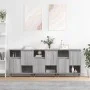 Aparadores 3 uds madera contrachapada gris Sonoma de vidaXL, Aparadores - Ref: Foro24-3190147, Precio: 171,55 €, Descuento: %