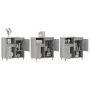 Aparadores 3 uds madera contrachapada gris Sonoma de vidaXL, Aparadores - Ref: Foro24-3190147, Precio: 171,55 €, Descuento: %