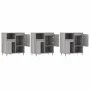 Aparadores 3 uds madera contrachapada gris Sonoma de vidaXL, Aparadores - Ref: Foro24-3190147, Precio: 171,55 €, Descuento: %