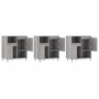 Sideboards 3 Einheiten graues Sonoma-Sperrholz von vidaXL, Sideboards - Ref: Foro24-3190147, Preis: 173,90 €, Rabatt: %