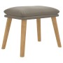 Hellgrauer Samt-Fußhocker 45x29,5x35 cm von vidaXL, Osmanen - Ref: Foro24-341435, Preis: 36,52 €, Rabatt: %
